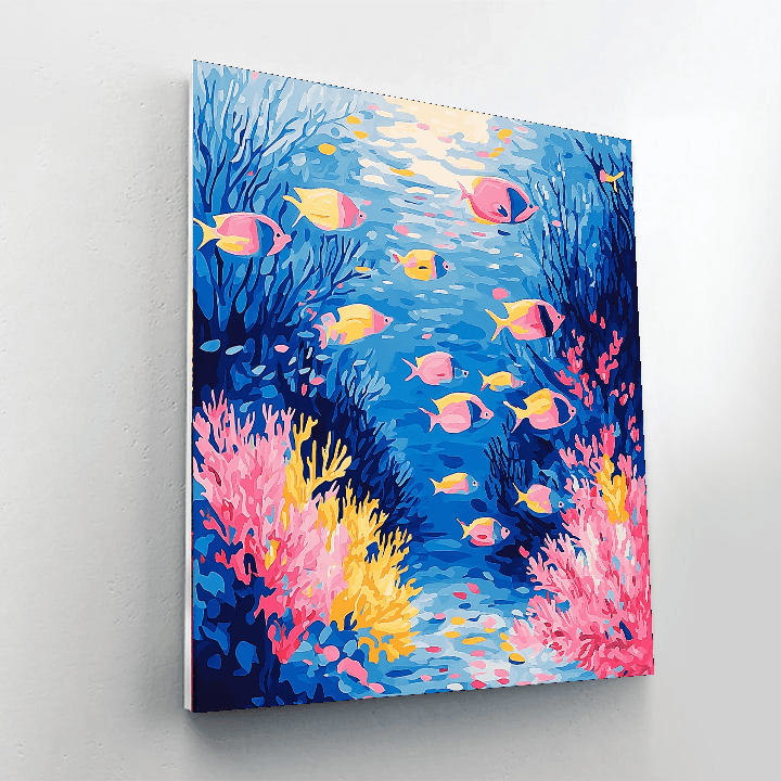 Claude Monet Inspired Underwater Serenity  Paint By Numbers Art
