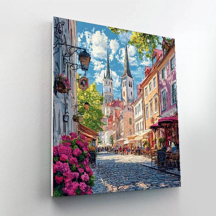 Tallinn Old Town - Estonia Paint By Number