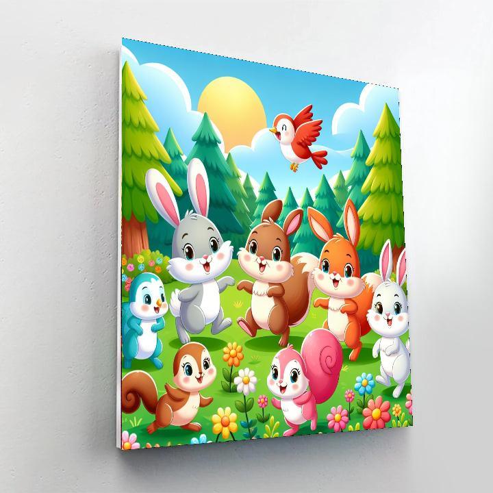 Colorful Critters Number Painting