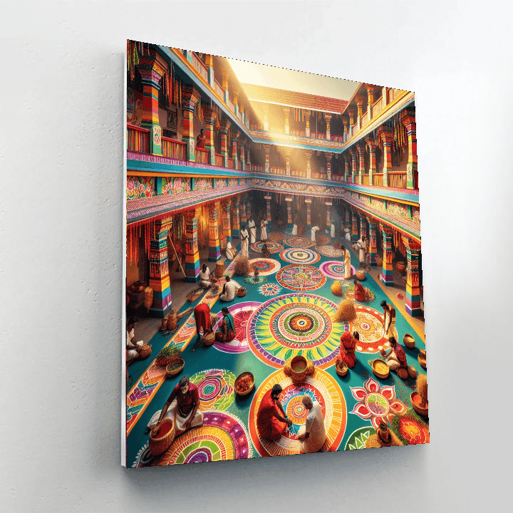 Pongal Festival - Chennai Number Painting