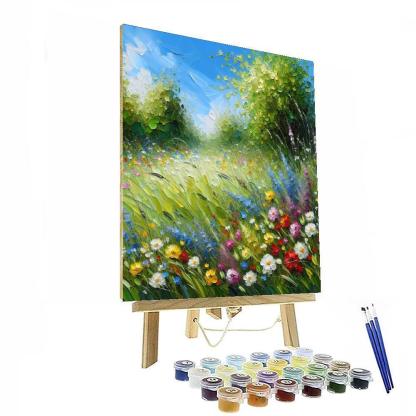 Springtime Meadow Escape Paint By Numbers Art