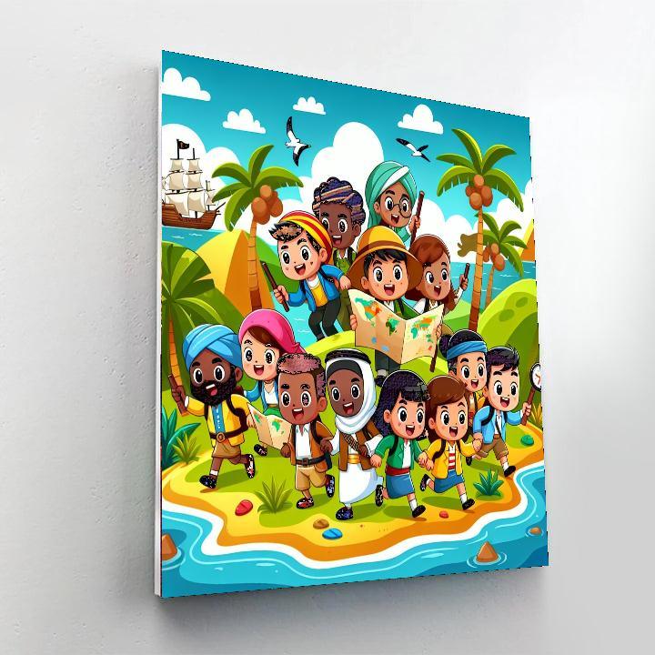 Epic Adventure Island Numbered Painting Kits