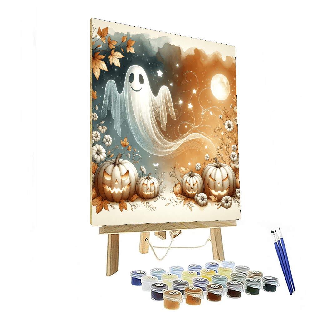 Friendly Ghost - DIY Painting By Numbers Kit