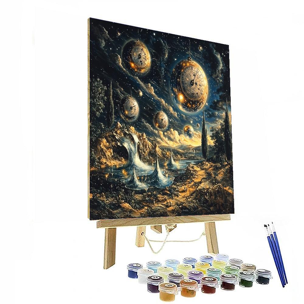 Salvador Dalí Inspired Cosmic Illumination  Paint By Numbers Kits