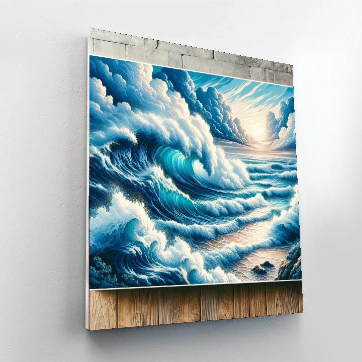 Dynamic Ocean Dance Paint By Color