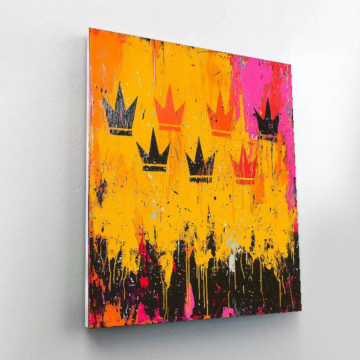 Jean-Michel Basquiat Inspired Crowned Emotions  Paint By Numbers Kits
