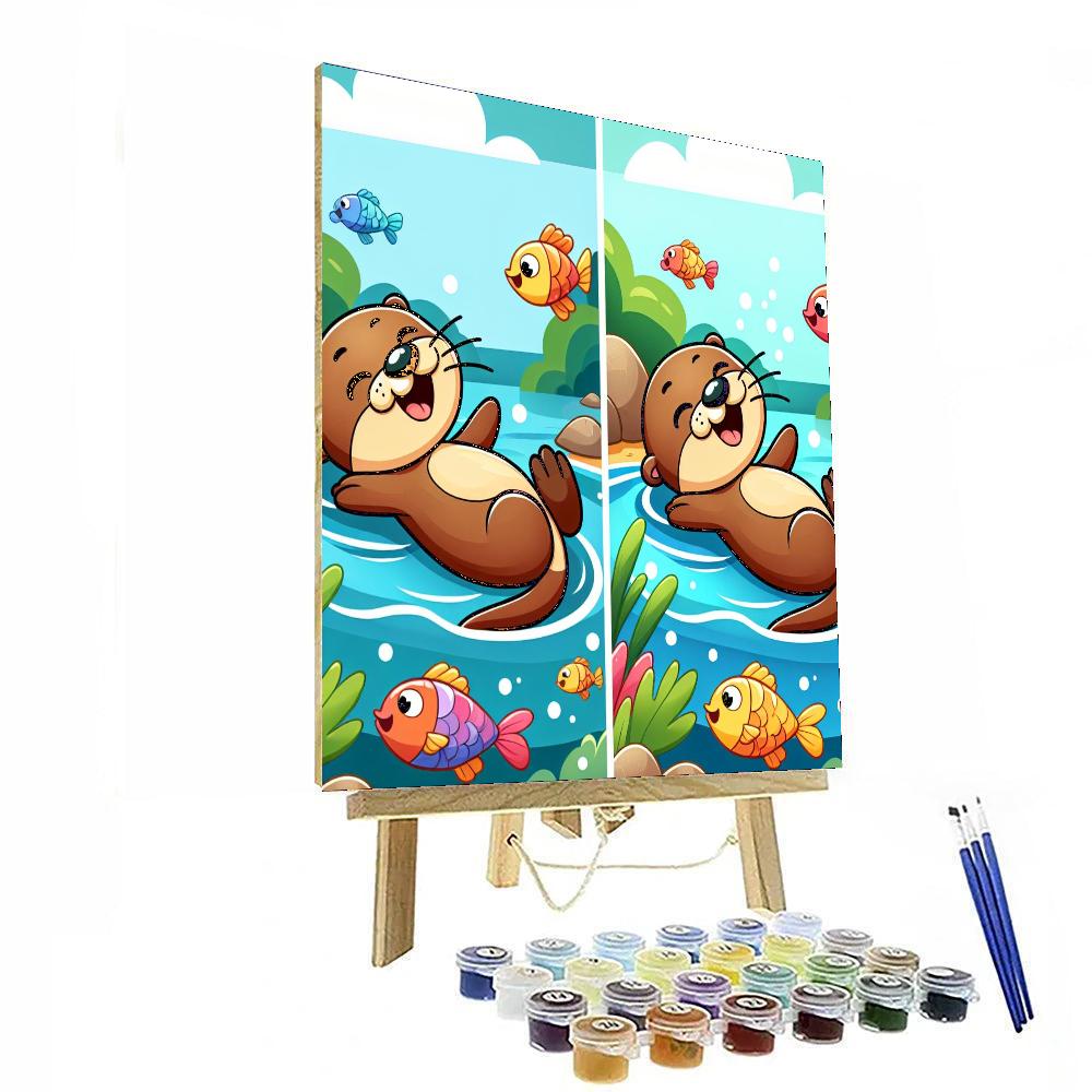 Adventurous Otter Numbered Painting Kits