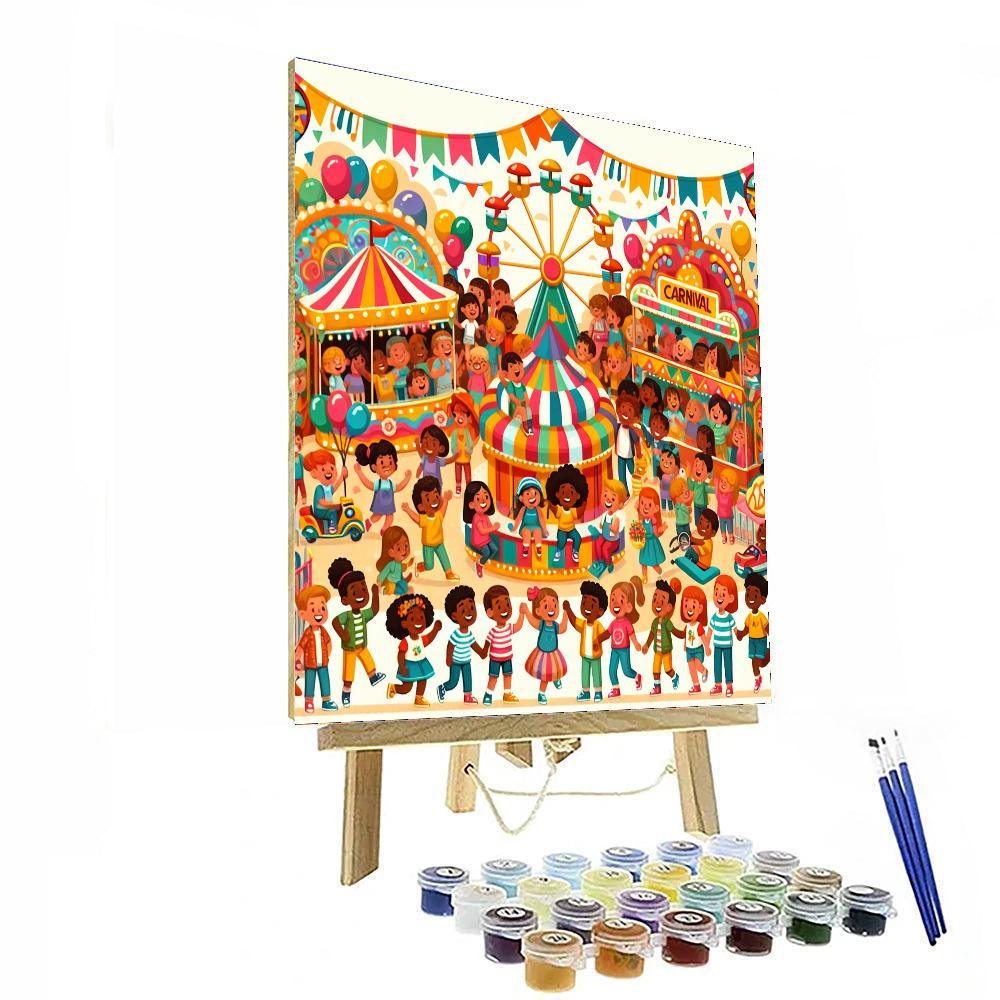 Lively Carnival Adventure Number Painting