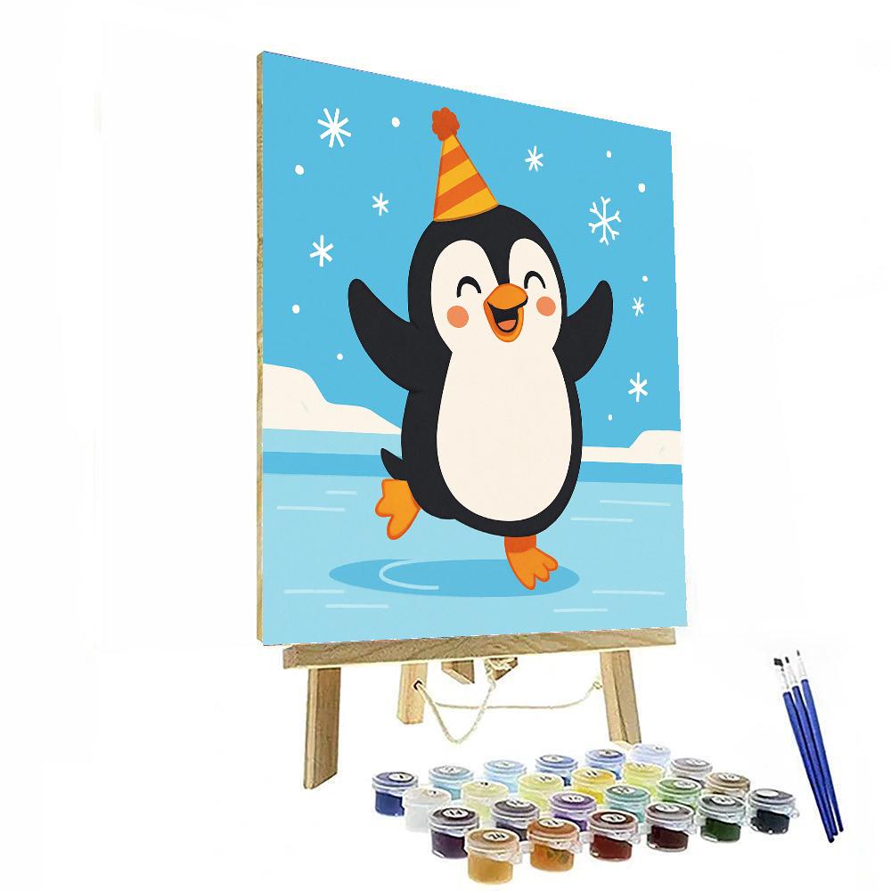 Sassy Penguin DIY Paint By Numbers
