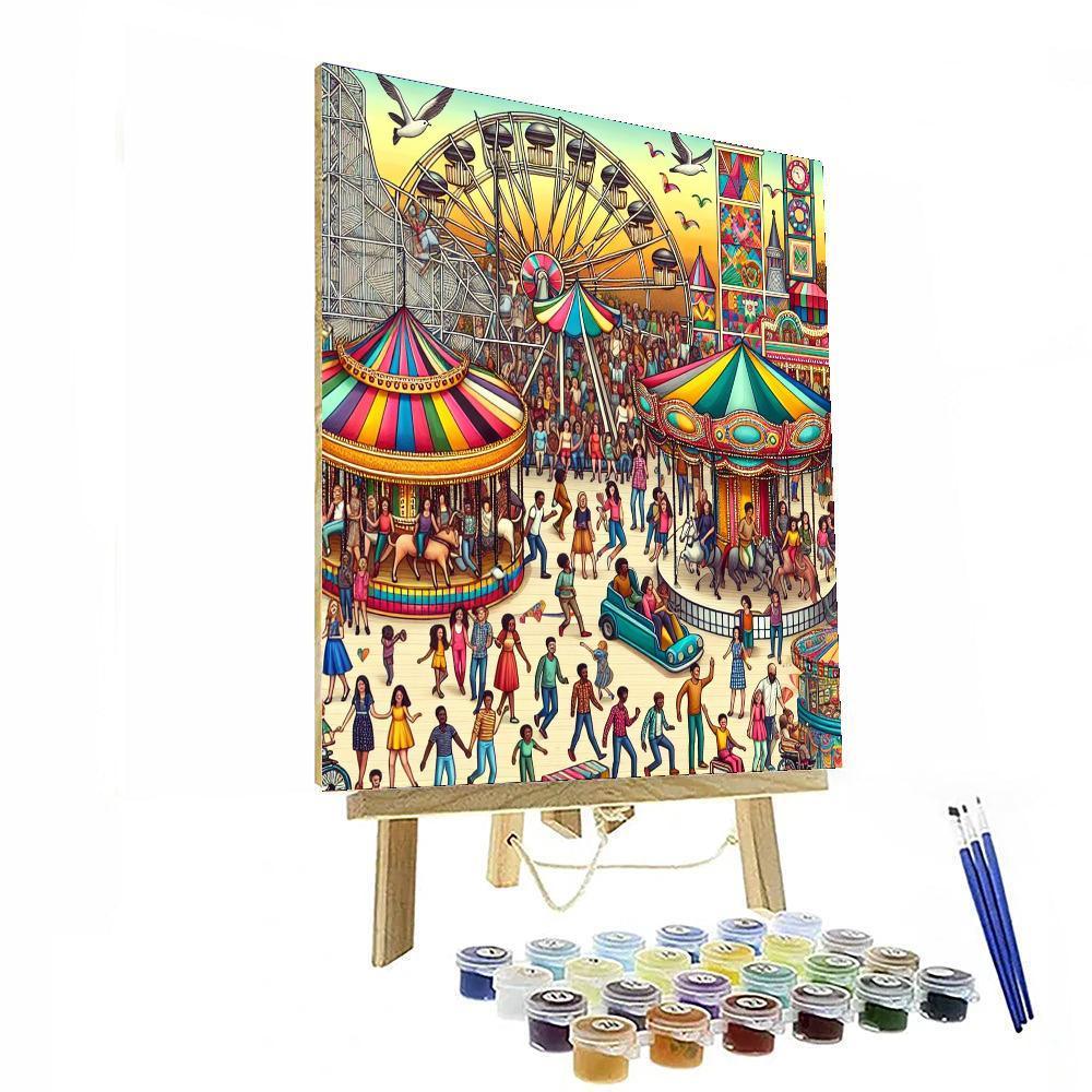 Dynamic Carnival Extravaganza Numbered Painting Kits