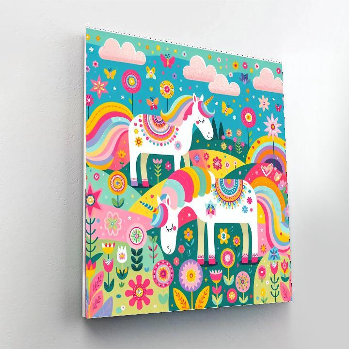 Fantasy Unicorn Fields Paint By Numbers
