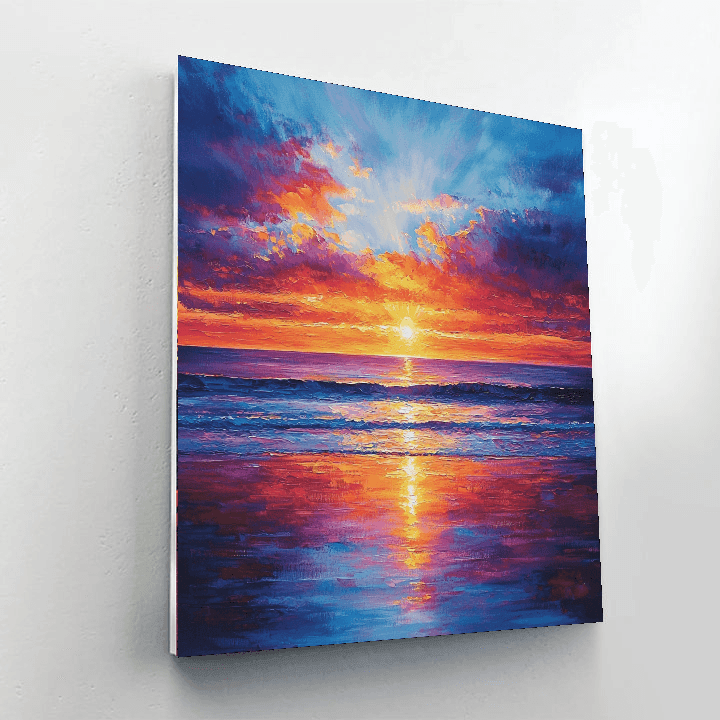 J.M.W. Turner Inspired Eternal Sunset  Painting By Numbers Kit