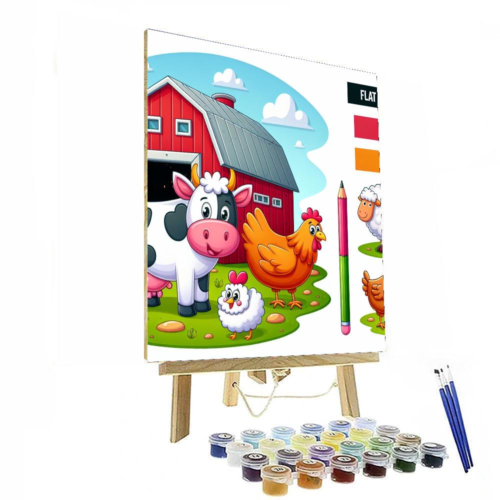Sweet Little Farm Friends Paint By Numbers Kits