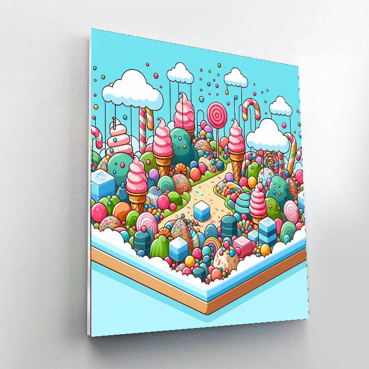 Ice Cream Land Adventure Painting Number Kit