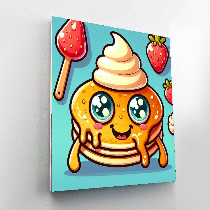 Silly Pancake Monster Painting By Numbers Kit
