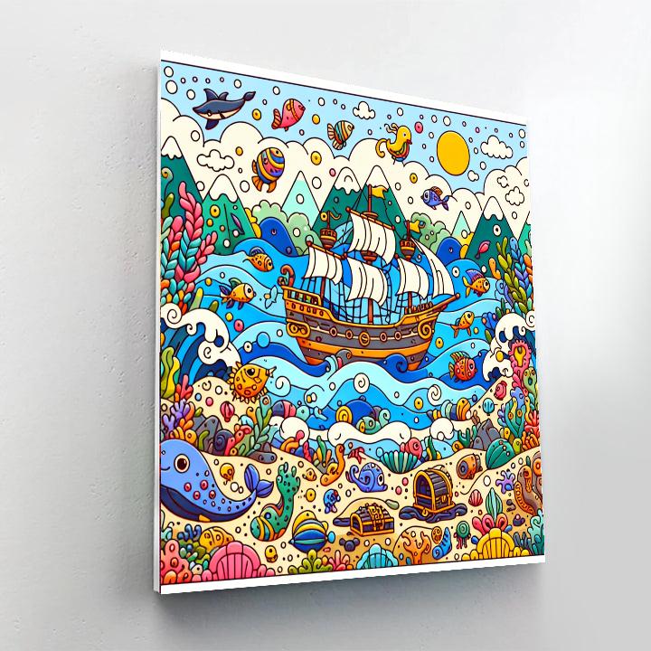 Ocean Treasure Voyage Paint By Numbers Kits