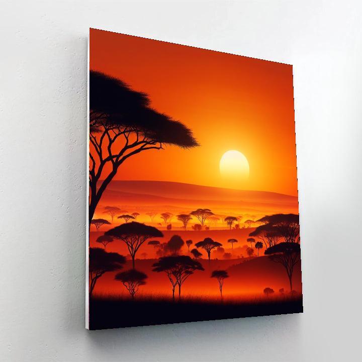Sunrise Over Savannah Paint By Number