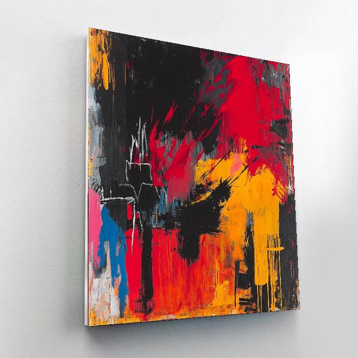 Jean-Michel Basquiat Inspired Chroma Of Conflict  Paint By Numbers Kits