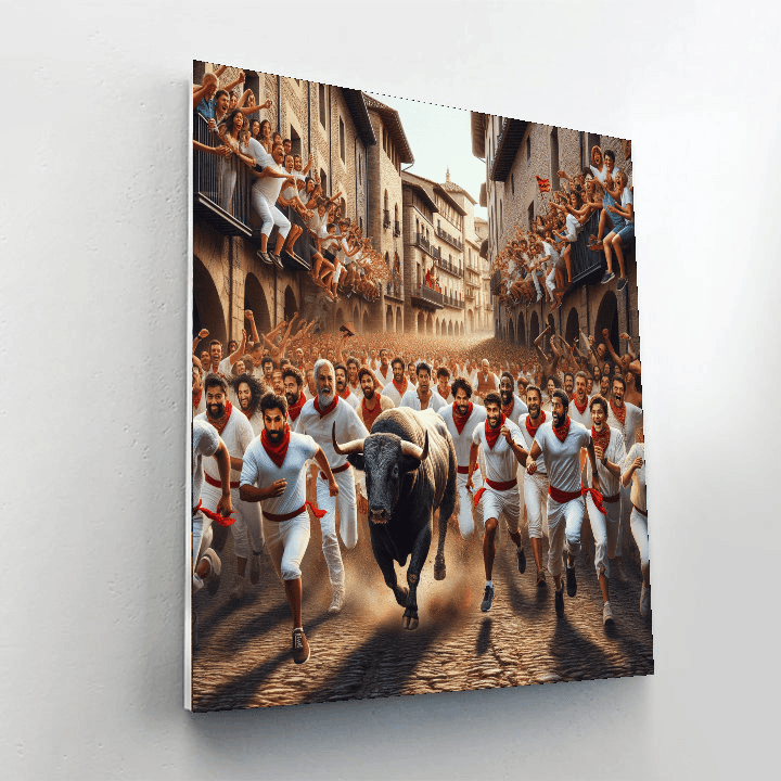 Running Of The Bulls - Spain Paint By Numbers Kits