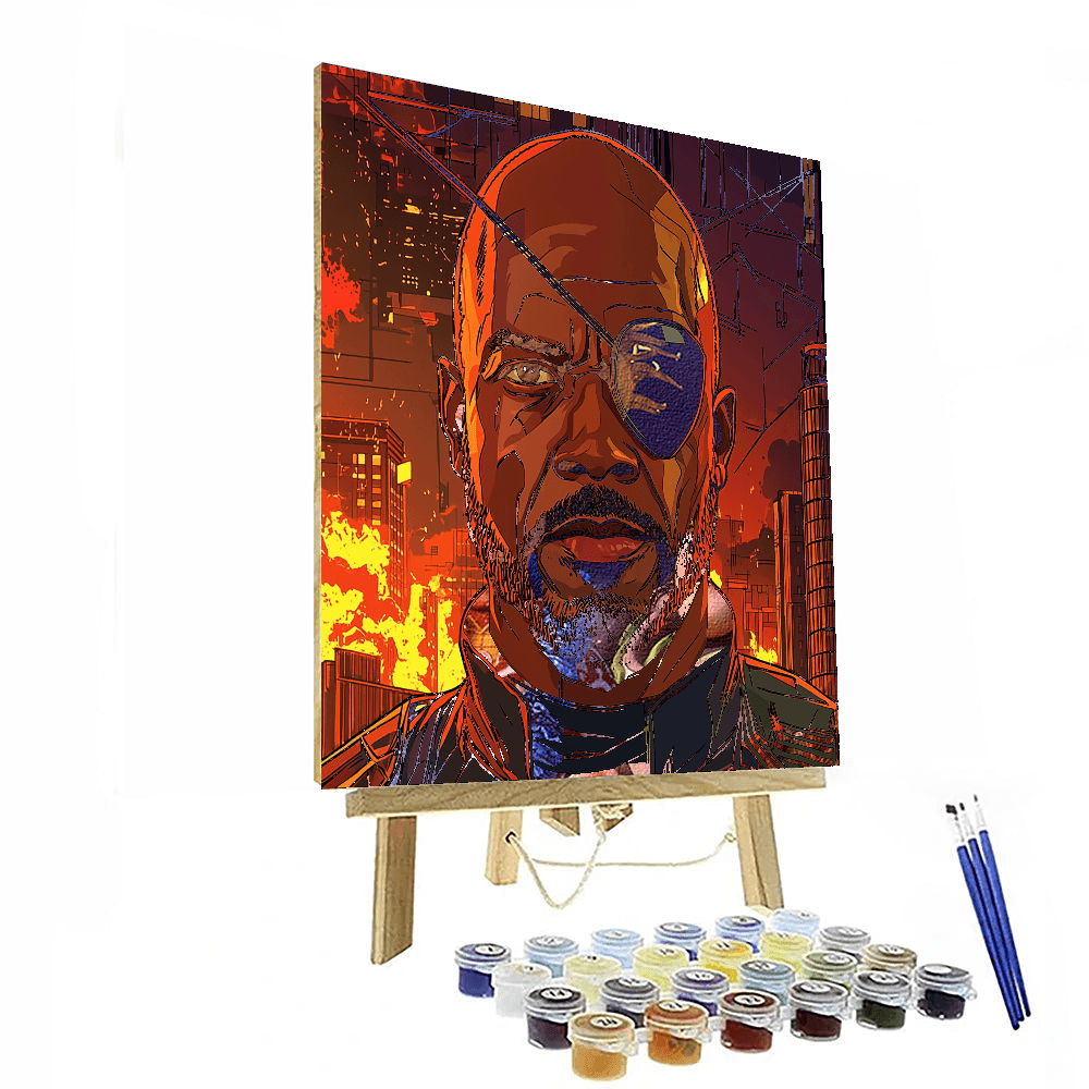 Samuel L. Jackson: The Commanding Force Of Nick Fury Painting Number Kit