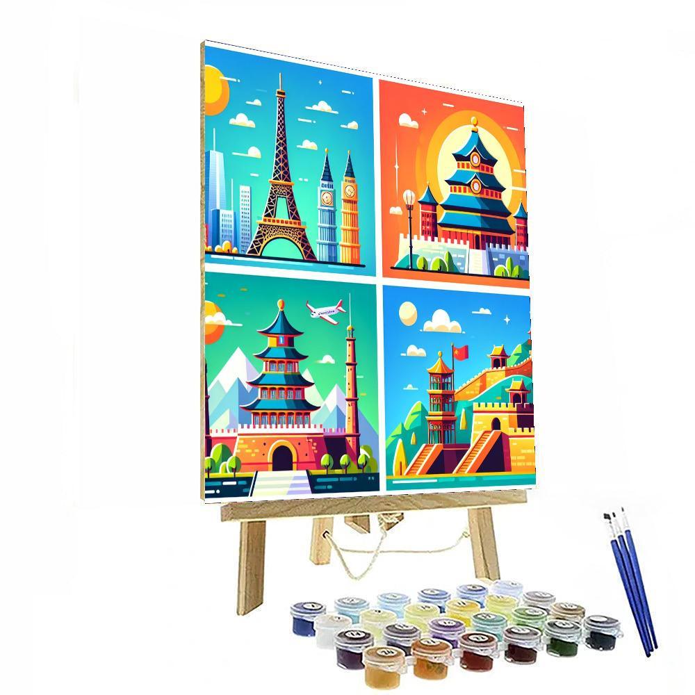Famous Landmarks Painting By Numbers Kit