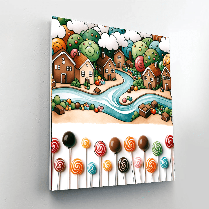 Candy Land Quest Paint By Numbers