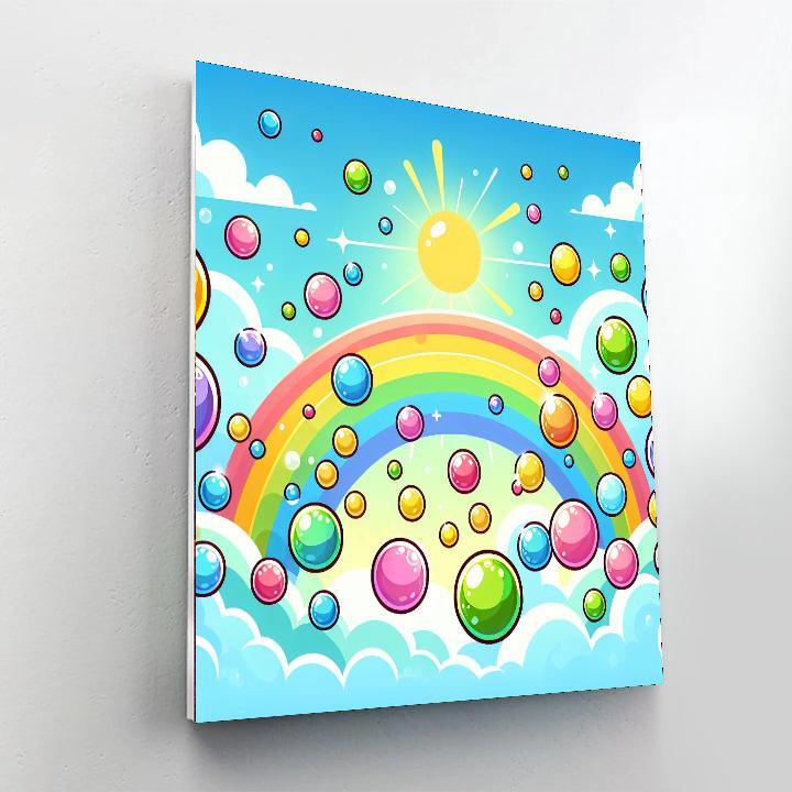 Bubbles And Rainbows Numbered Painting Kits