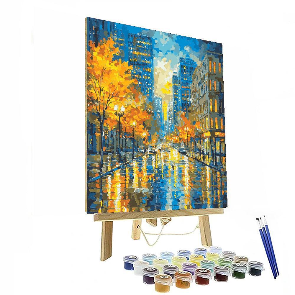 Claude Monet Inspired Citylight Reveries  Paint By Numbers