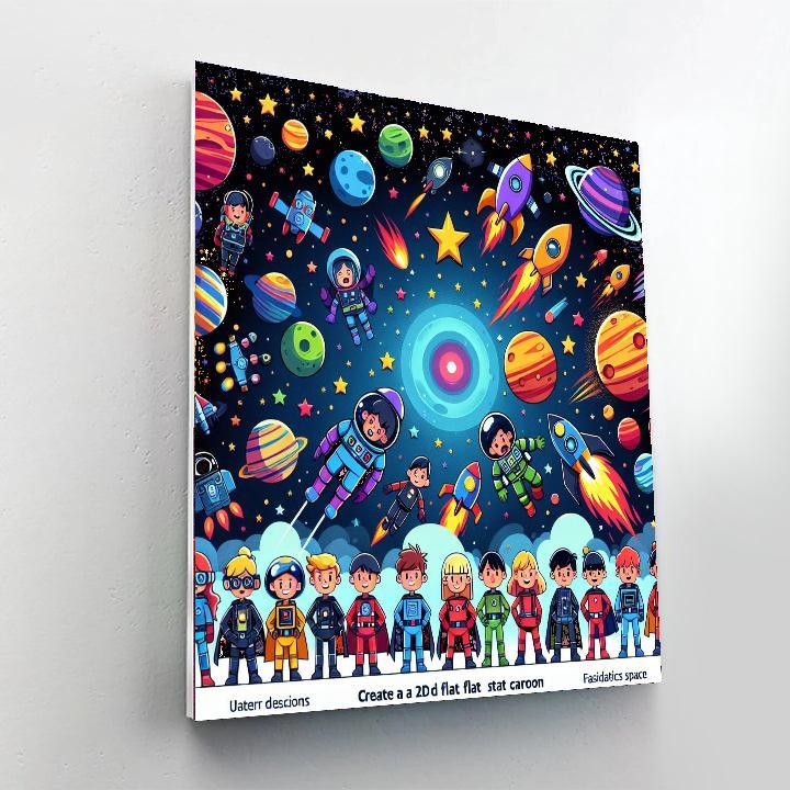 Galactic Adventure Rescue Paint By Color