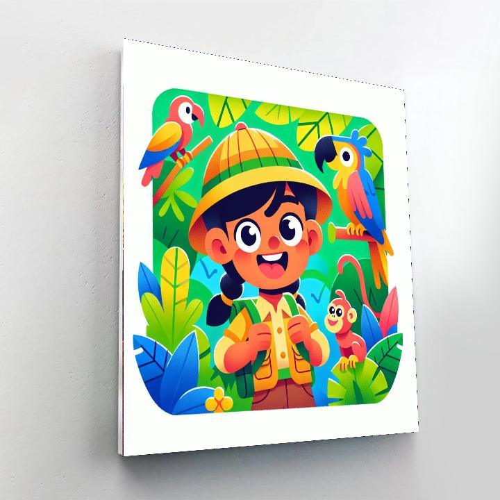 Jungle Exploration Safari Paint By Numbers Kits