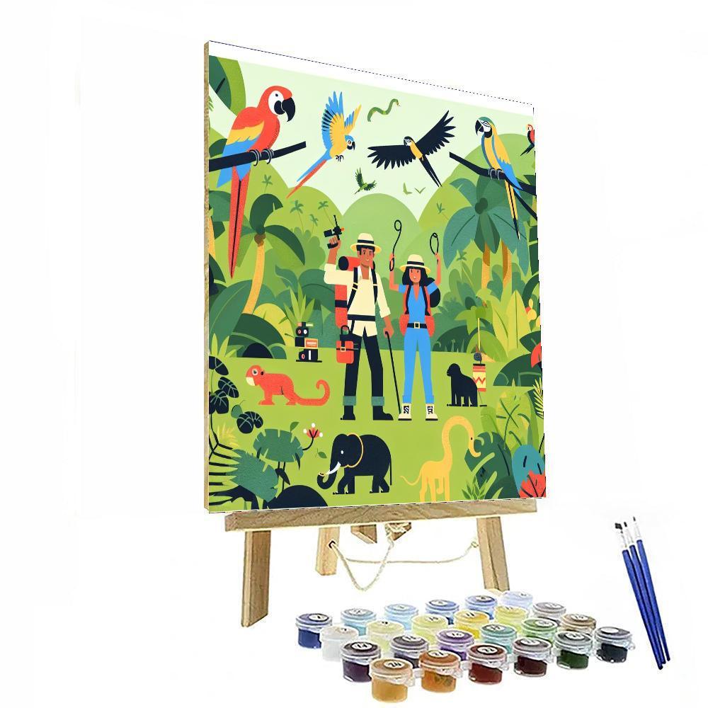 Explorers' Jungle Safari Numbered Painting Kits