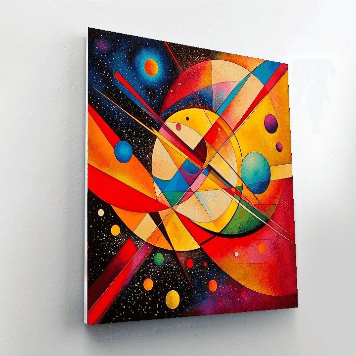 Wassily Kandinsky Inspired Colorful Cosmos  Paint By Numbers Art