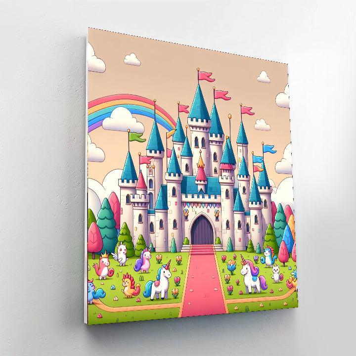 Mystic Enchanted Castle Painting By Numbers Kit