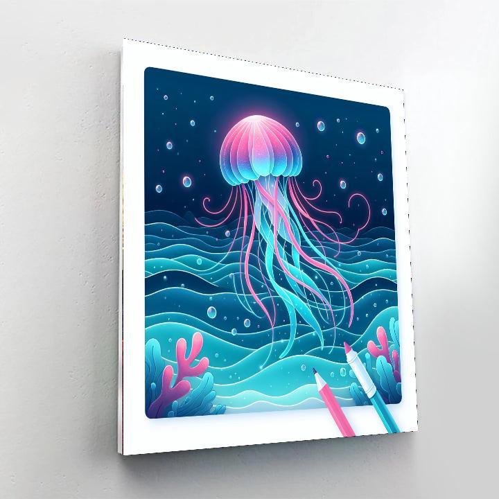 Luminous Jellyfish Paint By Numbers Art