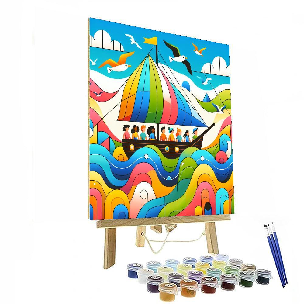 Sea Voyage Discovery Painting Number Kit