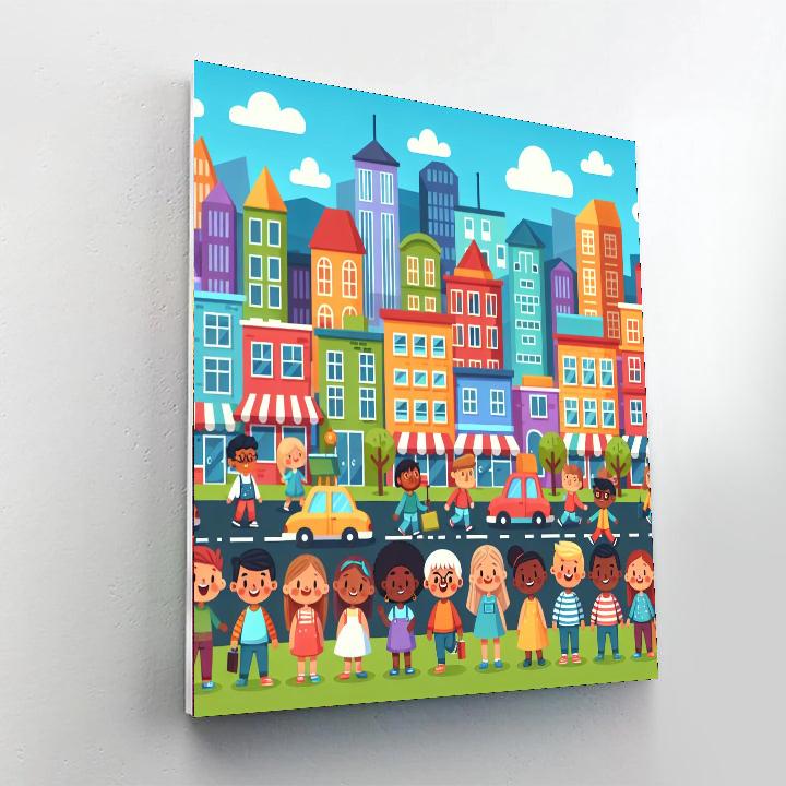 Adventure In The City Painting Number Kit