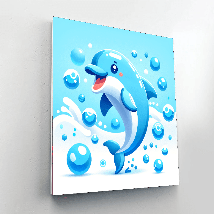 Bubble Fun Dolphin Paint By Color