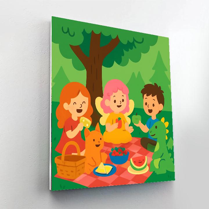 Forest Fairytale Picnic Paint By Number