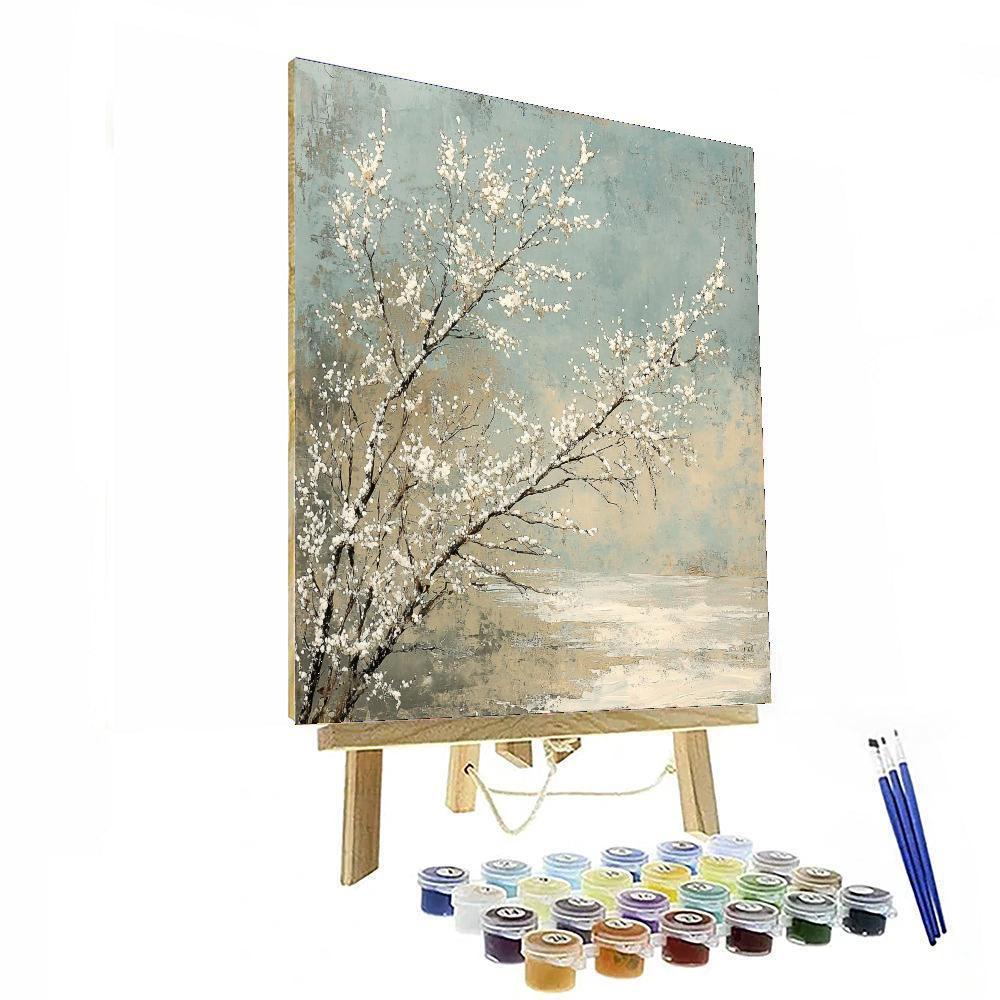 Leonardo Da Vinci Inspired Frosted Branches  Paint By Numbers