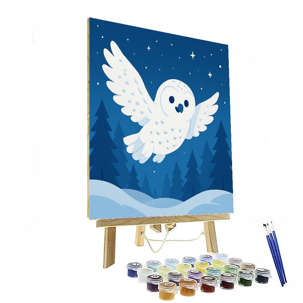 Adventures Of A Snowy Owl Painting By Numbers Kit