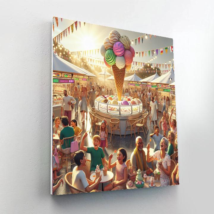The Ice Cream Festival - Italy Paint By Numbers Kits