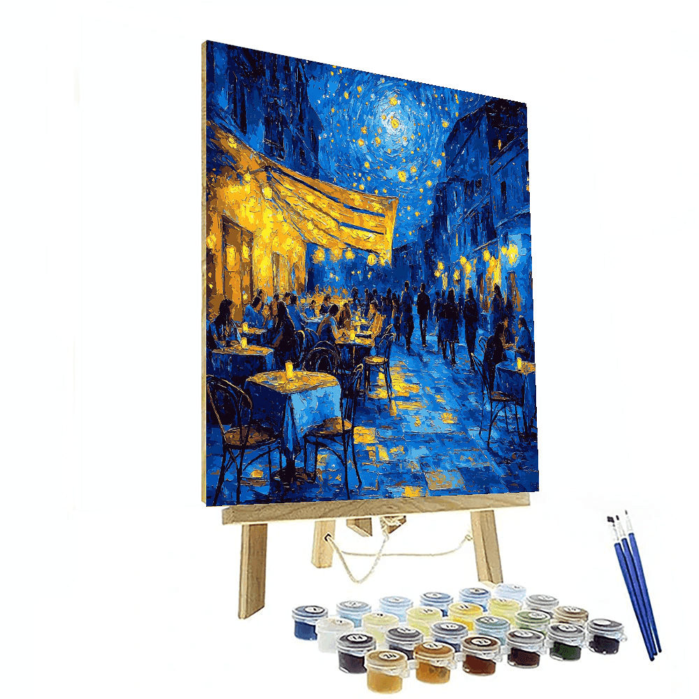 Vincent Van Gogh Inspired Café Terrace At Night Reimagined  Paint By Color