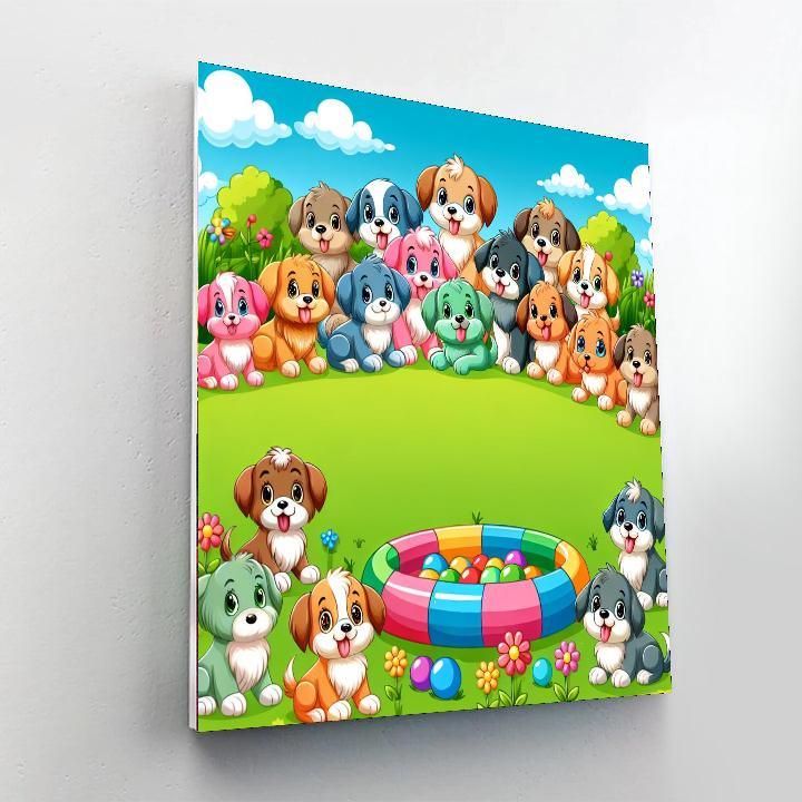 Puppy Playground Adventure Paint By Numbers Kits