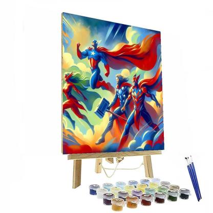 Marvel Heroic Legends Number Painting