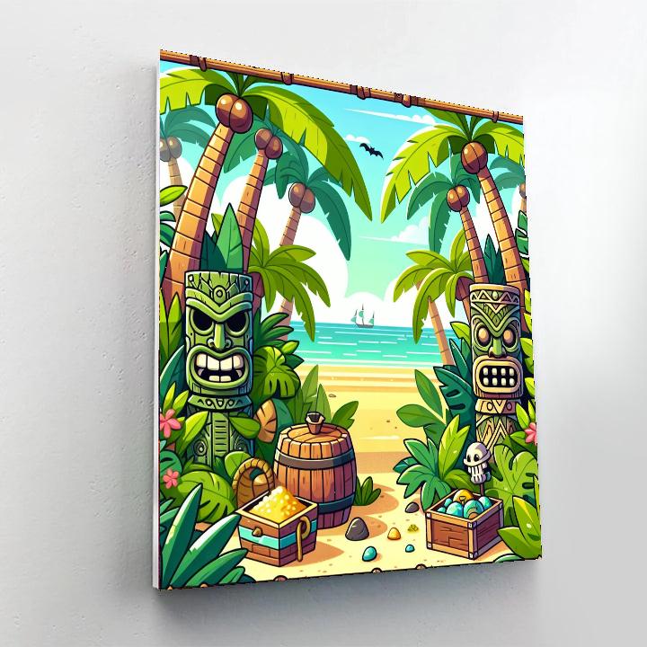 Tropical Tiki Adventure Number Painting