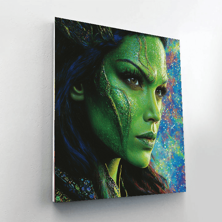 Zoë Saldana: A Cosmic Adventure As Gamora Paint By Color