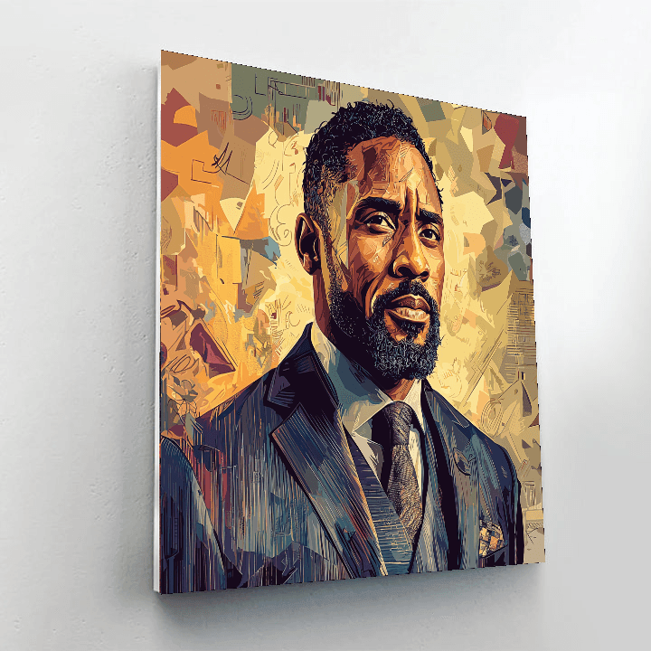 Idris Elba: The Charismatic King Of Versatility Painting By Numbers Kit