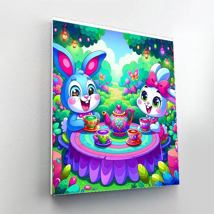 Wonderland Tea Party With Characters Paint By Number