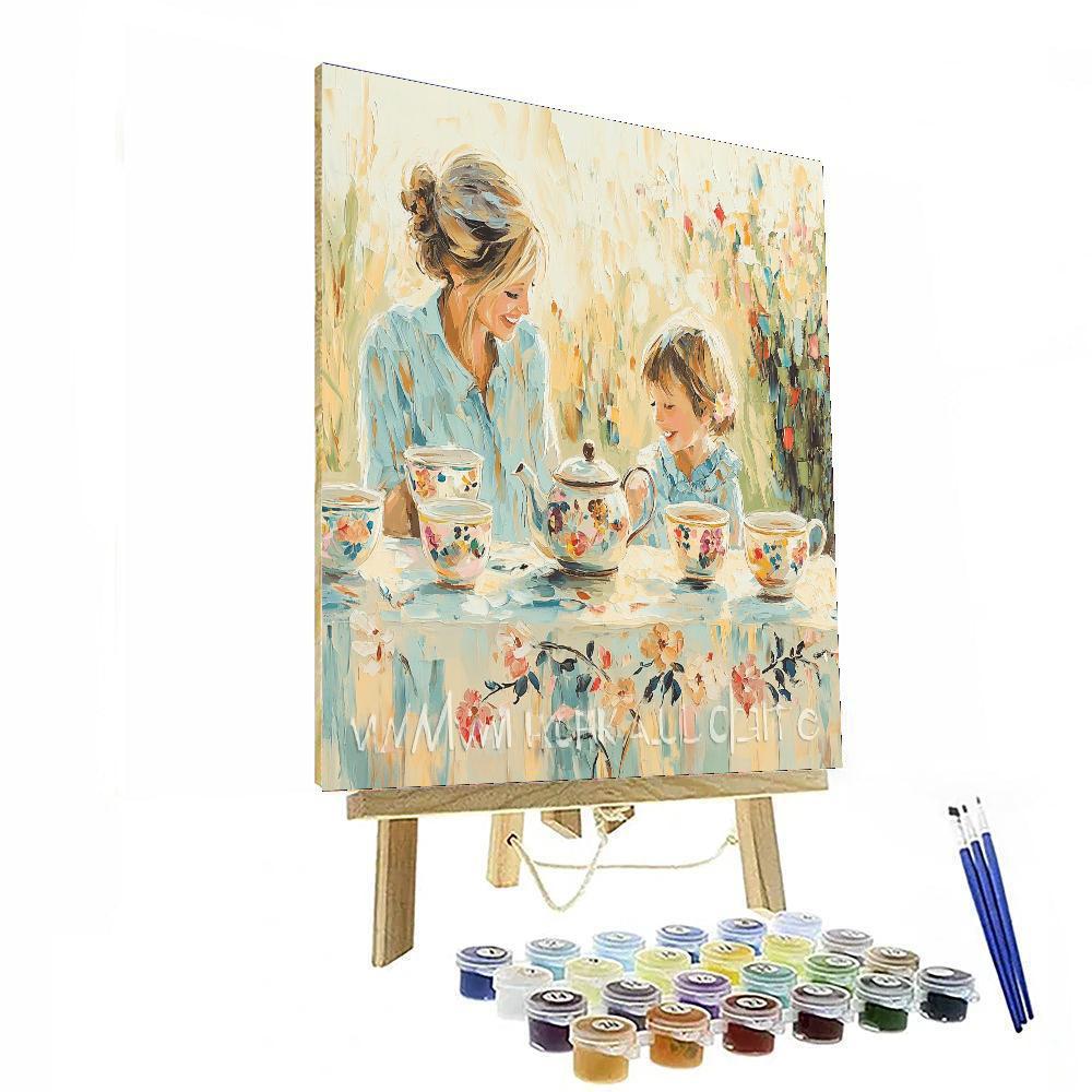 Morning Tea With Mom Painting Number Kit