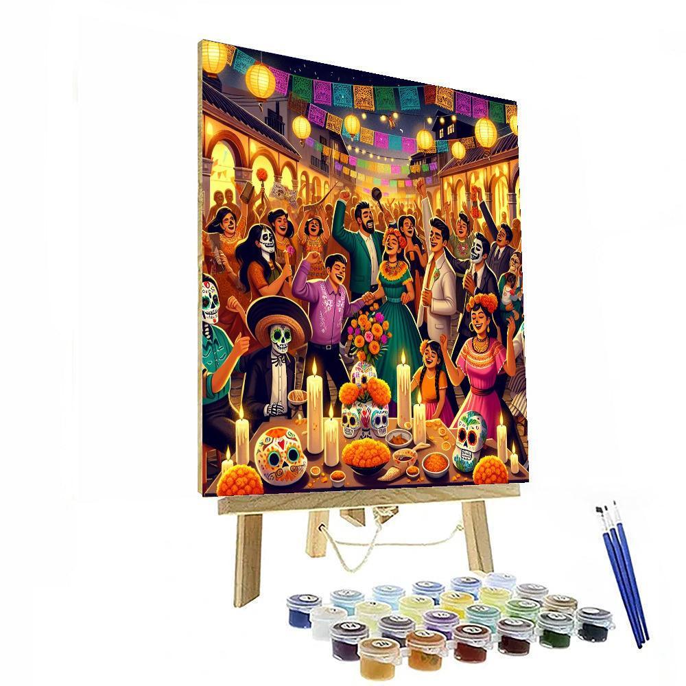 Noche De Muertos - Mexico City DIY Paint By Numbers